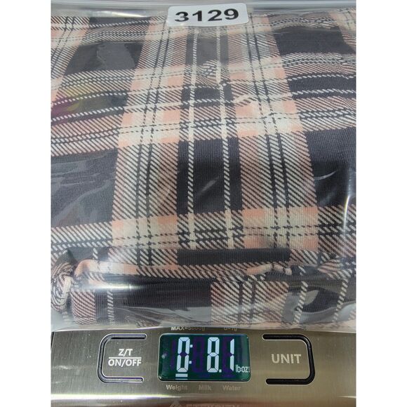 Torrid Plaid Pink & Black Leggings - sz 1 - Picture 5 of 5